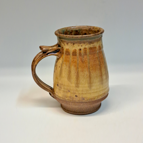 Click to view detail for #230722 Mug Yellow/Brown/Moss $19